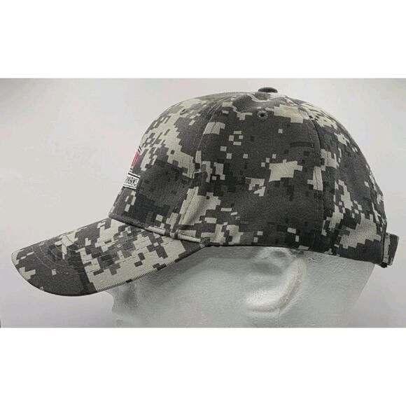 Bradley Iron Works Digital Camouflage Strapback Cap Baseball Hat Camo BIW ROTHCO - Picture 6 of 9